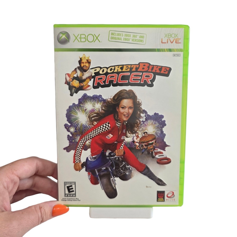 PocketBike Racer Xbox 360 Original Xbox CIB Complete Untested Burger King Promo